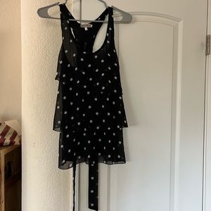 Blouse ties in back halter